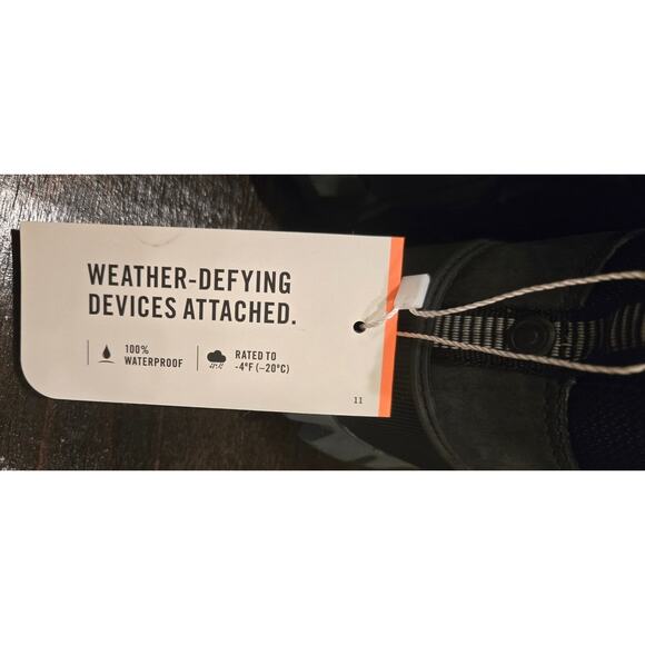 BOGS Arcata Urban Leather Mid Boot Leather Waterproof Cushion Black Size 6 NIB - Picture 9 of 13